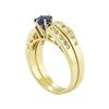 Image 4 : 1.29 ctw Blue Sapphire and Diamond Ring Set - 14KT Yellow Gold