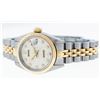 Image 8 : Rolex Ladies 2 Tone Yellow Gold Cream Diamond 26MM Datejust Wristwatch