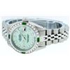 Image 4 : Rolex Ladies Stainless Steel Green MOP Diamond Datejust Wristwatch