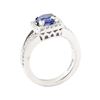 Image 4 : 2.28 ctw Sapphire And Diamond Ring - 14KT White Gold