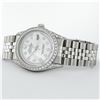 Image 4 : Rolex Mens Stainless Steel Mother Of Pearl Diamond Lugs Datejust Wristwatch