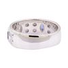 Image 3 : 0.65 ctw Blue Sapphire and Diamond Ring - 14KT White Gold