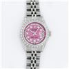 Image 2 : Rolex Ladies Stainless Steel 26MM Pink String Diamond Lugs Datejust Wristwatch