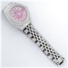 Image 7 : Rolex Ladies Stainless Steel 26MM Pink String Diamond Lugs Datejust Wristwatch