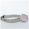 Image 8 : Rolex Ladies Stainless Steel 26MM Pink String Diamond Lugs Datejust Wristwatch