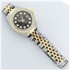 Image 8 : Rolex Ladies 2 Tone Yellow Gold Black Diamond Bezel & 1 ctw Bezel Datejust