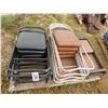 Image 1 : APPROX. 10 FOLDING CHAIRS & 3 FOLDING CARD TABLES