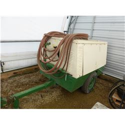 SULLAIR COMPRESSOR ON TRAILER WITH AIR HOSE (RUNNING)