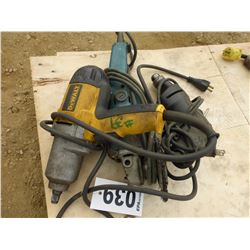 DEWALT DRILL, BLACK & DECKER DRILL, MAKITA ANGLE GRINDER (WORKING)