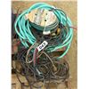 Image 1 : PILE OF HOSE, EXTENSION CORDS & BUNGEE CORDS