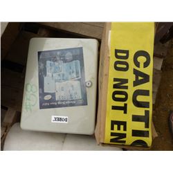 NEW KEY BOX, CAUTION TAPE & FOAM WRAP