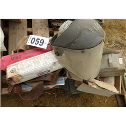 COPPER CLAD POINTED ELECTRODES, WELDING RODS, BUG FOGGER, TOOL BELT, HARDWARE, FACE SHIELD, ETC