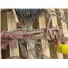 Image 2 : PALLET WITH BARB WIRE, CHAIN, TAPLES, WIRE STRETCHER