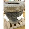 Image 2 : 4 ASSORTED TIRES & TRACTOR PARTS