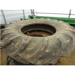 2 - FIRESTONE 14-28 TIRES & 14.9/13/26 TIRE & RIM