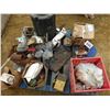 Image 1 : PALLET WITH BANDAGES, TAPS, HINGES, BRACKETS, BOLTS, HARDWARE, ETC
