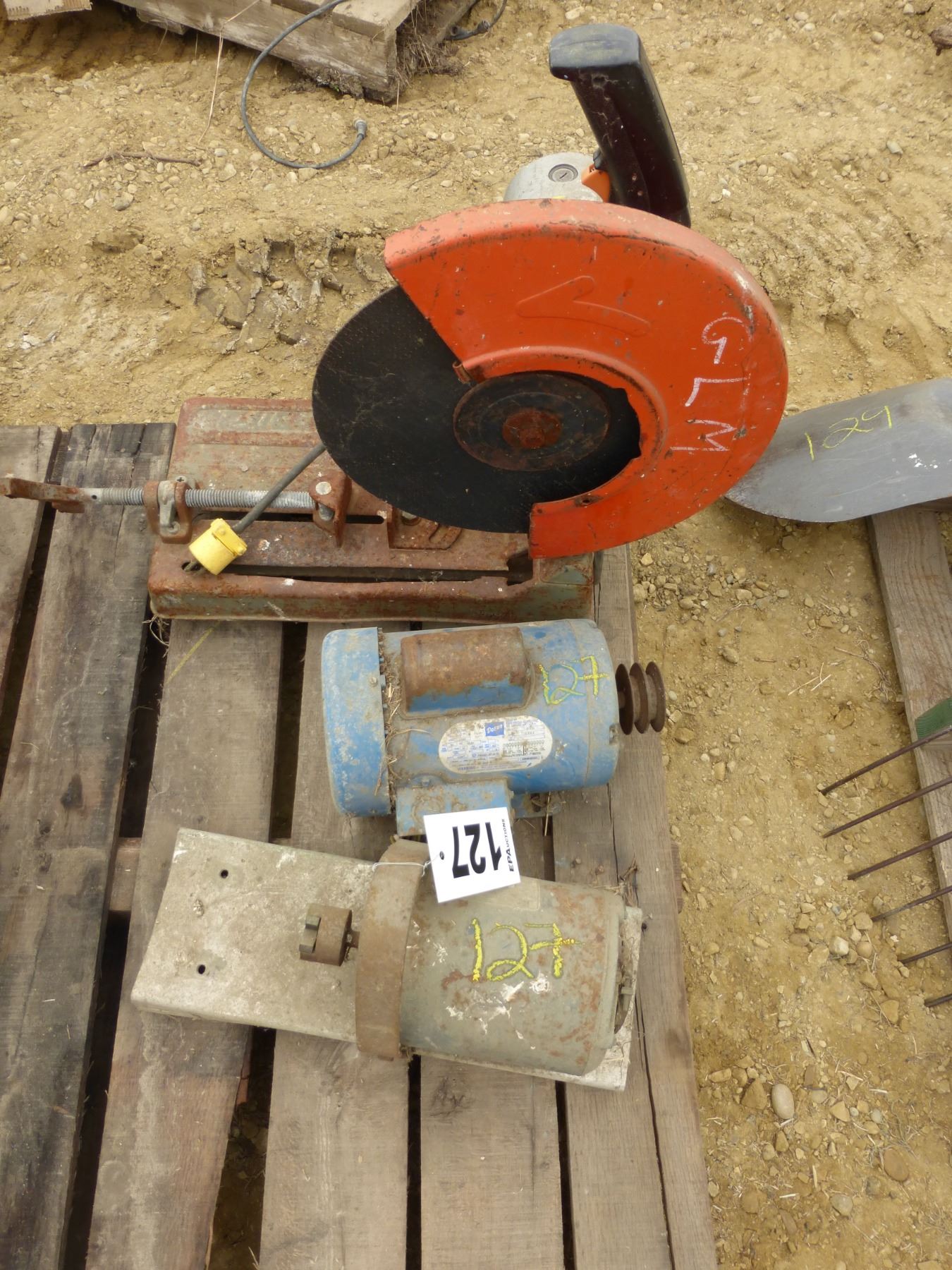 355 PORTABLE CUT OFF SAW, 2 MOTORS