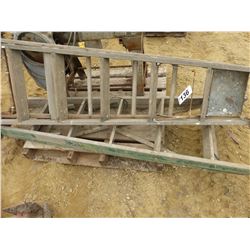 2 WOOD STEP LADDERS (1 - BEATTY)