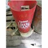 Image 2 : OIL JUG, 3 PAILS, CYCLONE LITTLE GIANT SEEDER, METAL BOX, ETC