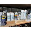 Image 4 : CONTENTS OF 2 SHELVES INCLUDING SPRAY PAINTS, WD 40, ETC