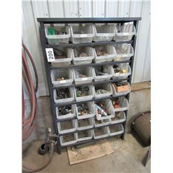 PARTS/BOLT BIN WITH CONTENTS (WASHERS, ELECTRICAL, ETC)