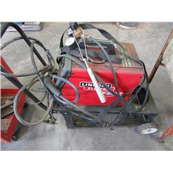 LINCOLN SP135 PLUS ELECTRIC WELDER, CART, CABLES & GAUGES (WORKING)