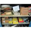 Image 2 : CONTENTS OF CABINET (WIRE BRUSHES, COPPER PIPE, GREASE NIPPLES, WASHERS, ETC)