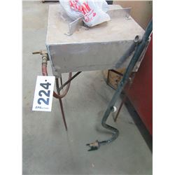 TURKEY COOKER & 2 CARDBOARD TUBS (FLOOR DRY)