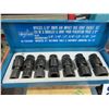 Image 2 : 5 CASES WITH BIT KIT, 3/8" AIR IMPACT BOX JOINT SOCKET SET, WASHERS, WESTWARD SCREWDRIVER BIT SET