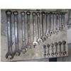 Image 2 : 36 PIECES COMBINATION WRENCHES (WESTWARD) & 6 PIECES GEAR WRENCHES (ON WHITE BOARD)