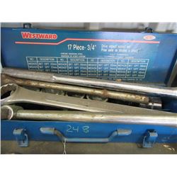 WESTWARD 3/4" DRIVE IMPACT SOCKET SET