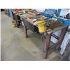 Image 1 : APPROX. 9' X 25' STEEL WORK TABLE C/W DRAWER