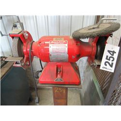 BALDOR 1/2 HP BENCH GRINDER/BUFFER ON STAND