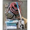 Image 1 : PALLET WITH WELDING HELMETS, WELDING ROD, HOSE, ETC