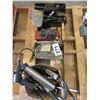 Image 1 : 4 BOXES WITH GREASE GUN, AIR RATCHETS, FENCER, ETC
