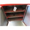 Image 2 : 2 DOOR RED ROLLING STORAGE CABINET
