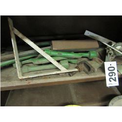 STEEL & TRACTOR PARTS ON SHELF