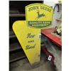 Image 1 : JOHN DEERE DOUBLE SIDED METAL EQUIPMENT SIGN (APPROX. 5' X 33")