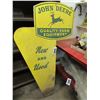 Image 2 : JOHN DEERE DOUBLE SIDED METAL EQUIPMENT SIGN (APPROX. 5' X 33")