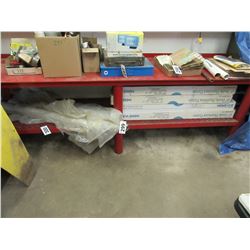 APPROX 6' RED METAL WORK BENCH