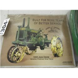 2 JOHN DEERE METAL SIGNS