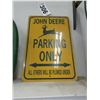 Image 1 : JOHN DEERE METAL PARKING SIGN