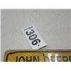 Image 2 : JOHN DEERE METAL PARKING SIGN
