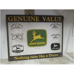 2 JOHN DEERE METAL SIGNS