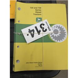 BUNDLE OF 4 JOHN DEERE 720/730 MANUALS