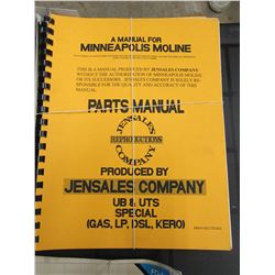BUNDLE OF 3 MINNEAPOLIS MOLINE MANUALS