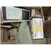 Image 2 : 3 BOXES WITH GLASS OILERS, EAR MUFF, JOHN DEERE PARTS, DECALS, JOHN DEERE SEALS, ETC
