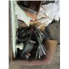 Image 3 : 5 BOXES WITH MOTION LITES, SOLDERING GUN, SPIKES, JD PARTS, PROP TORCH, SANDER, CUTTING DISCS, ETC