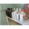 Image 1 : 17 JUGS OF ASSORTED OILS, ANTIFREEZE, ETC