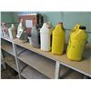 Image 2 : 17 JUGS OF ASSORTED OILS, ANTIFREEZE, ETC